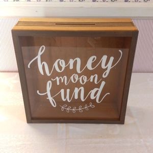 Honey moon fund wedding cash box